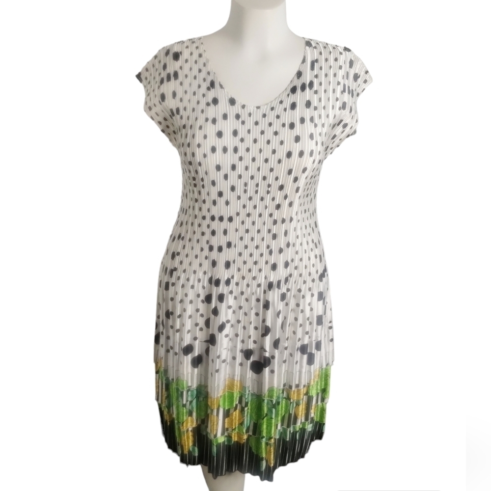 Magic it Fits! Super Stretchy Polkadot & Floral Dress Casual Med-XL